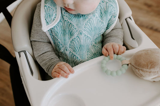 aden + anais Kids accessories Paisley Teal Snap Bib 3 Pack - Ever Simplicity