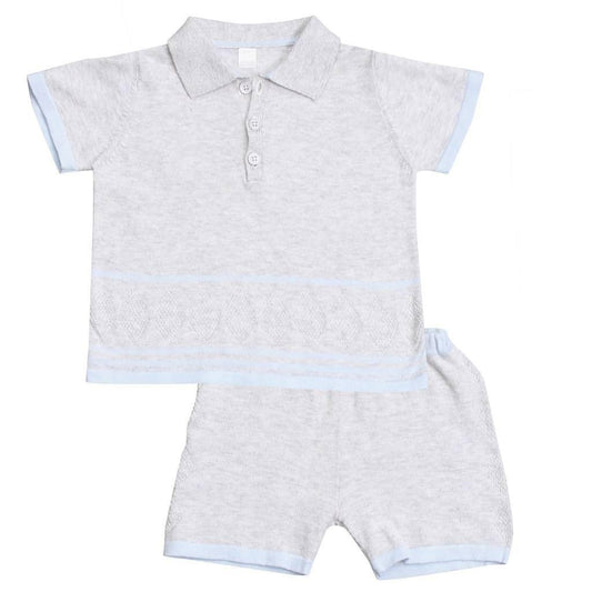 Angel Dear Kids sets Golf Polo Top & Short Set Henley - Ever Simplicity