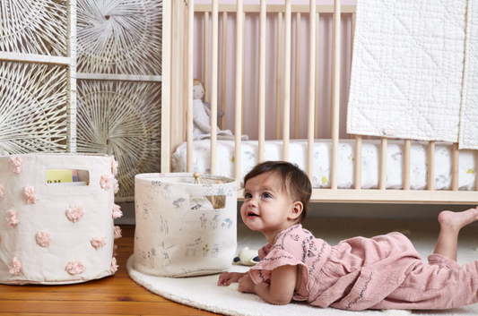 Petit Pehr Blush Pom Pom Bin - Ever Simplicity