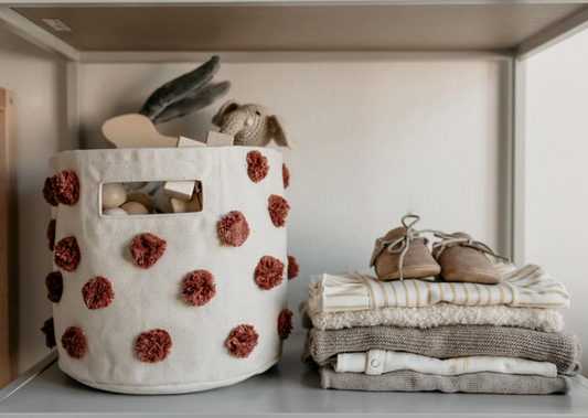 Pehr Clay Pom Pom Pint Basket Organizer - Ever Simplicity