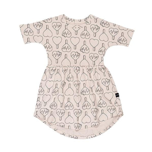 Huxbaby Kids dresses Heart Pop Swirl Dress - Ever Simplicity