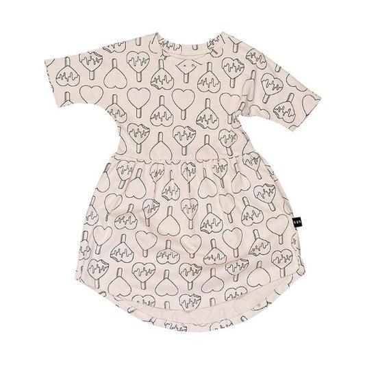 Huxbaby Kids dresses Heart Pop Swirl Dress - Ever Simplicity