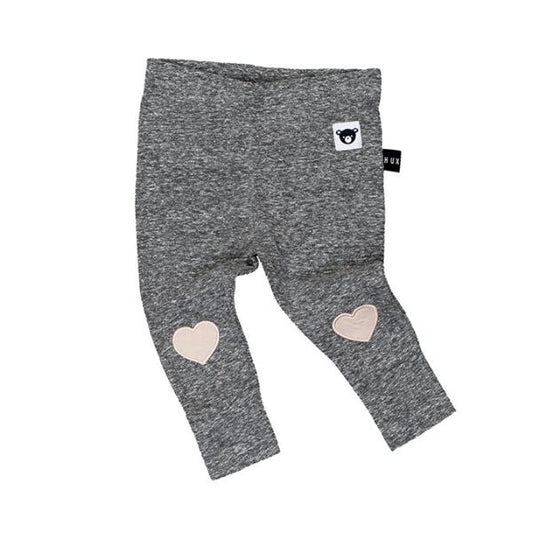 Huxbaby Kids Bottoms Heart Applique Skinny Leggings - Ever Simplicity