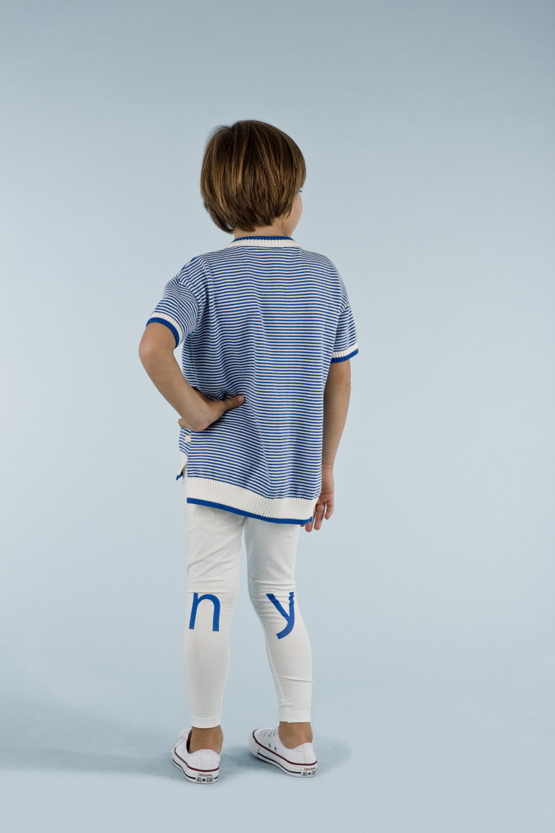 tinycottons Kids bottoms t-i-n-y pant-off white/blue - Ever Simplicity