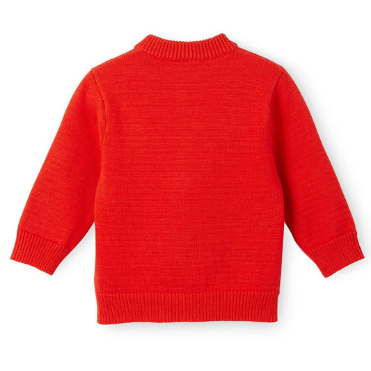 Petit Bateau Kids cardigans Red Zip Up Cardigan - Ever Simplicity