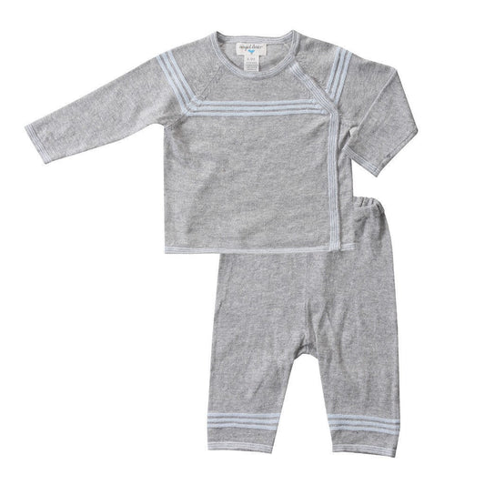 Angel Dear Kids sets Mini Sailor Grey Heather Top & Pant - Ever Simplicity