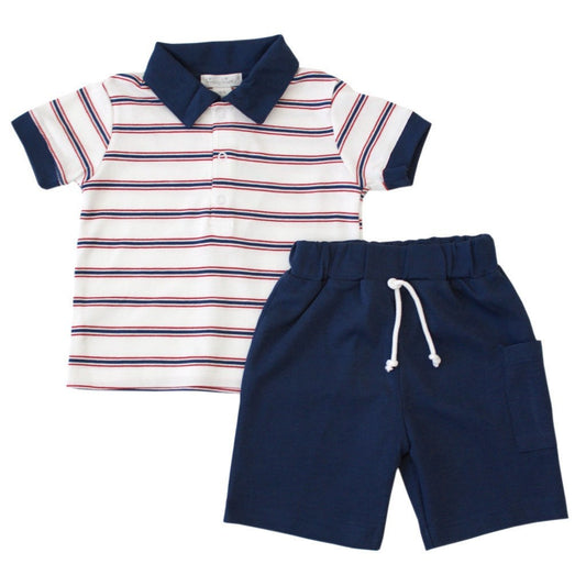 Kissy Kissy Kids sets Nautical Mile T-shirt & Bermuda Set - Ever Simplicity