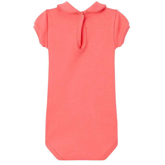 Petit Bateau Kids bodysuit Coral Bodysuit with Peter Pan Collar - Ever Simplicity