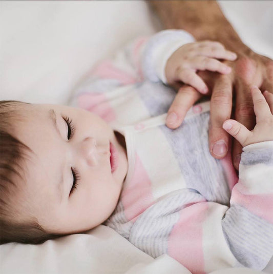 Petit Lem Kids footie Pastel Pink Velour Striped Sleeper - Ever Simplicity