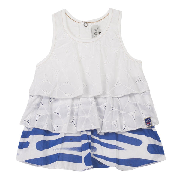 Jean Bourget Kids tops Tank Top With Broderie Anglaise Flounces - Ever Simplicity