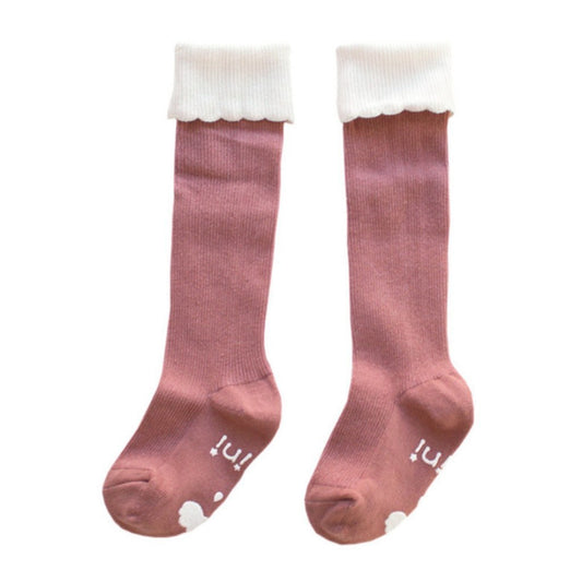 mini dressing Kids accessories Cupcake Knee Socks-Pink - Ever Simplicity