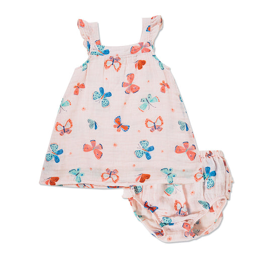 Angel Dear Kids sets Butterflies Muslin Sundress - Ever Simplicity