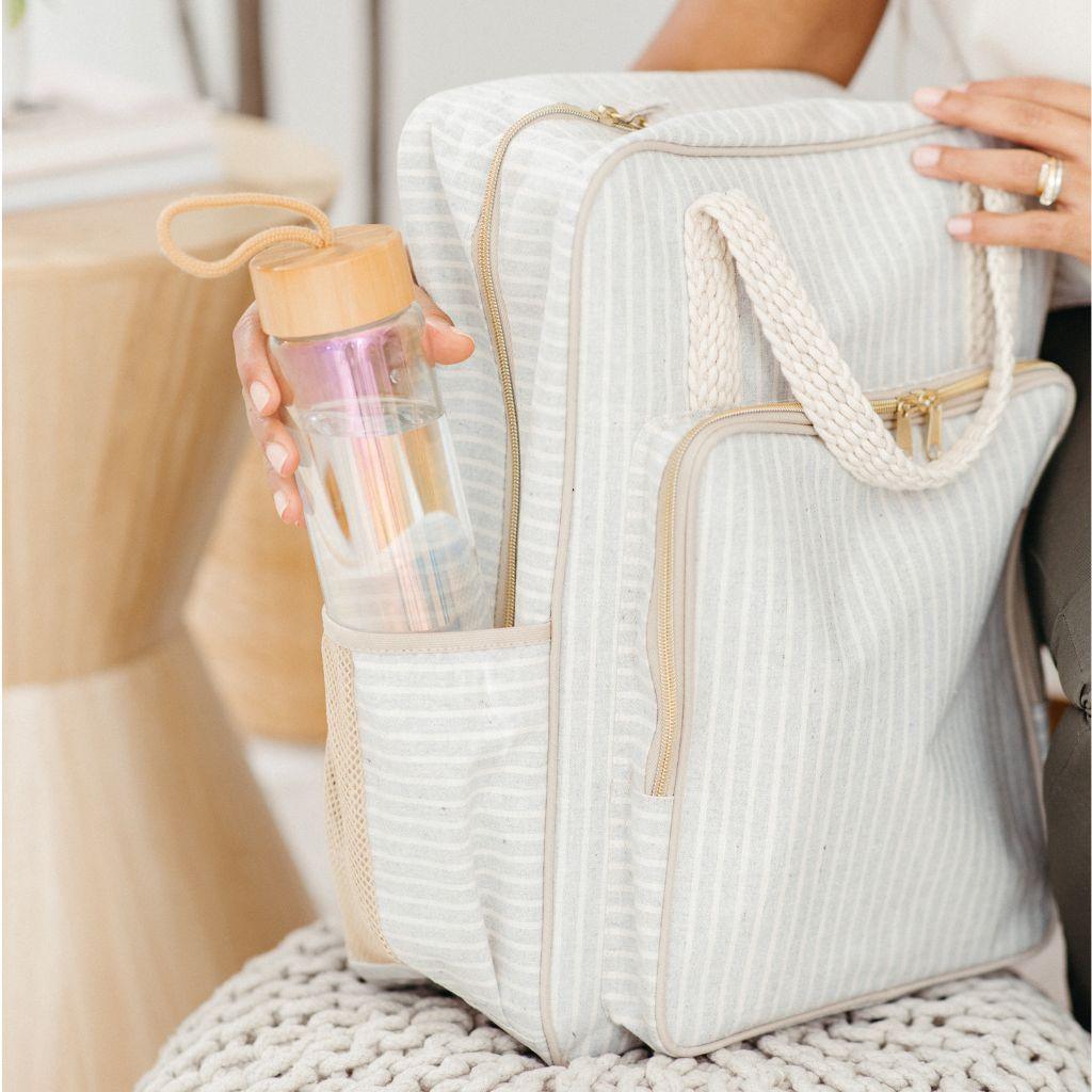 Sand Stone Beach Stripe All Day Backpack - Ever Simplicity