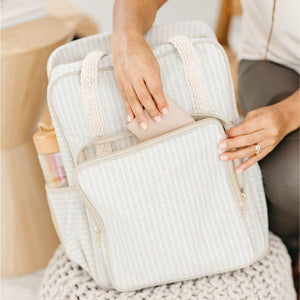 Sand Stone Beach Stripe All Day Backpack - Ever Simplicity
