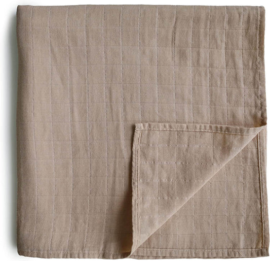 Mushie Baby Muslin Swaddle Blanket-Natural - Ever Simplicity
