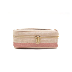 Soyoung Women Rose Gold Colour Block Petite Beauty Poche Bag - Ever Simplicity