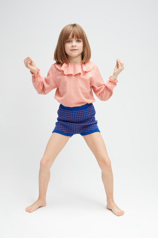 Oeuf Kids tops Ruffle Blouse-Pink - Ever Simplicity