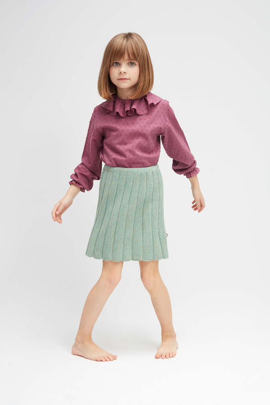 Oeuf Kids tops Ruffle Blouse-Mauve - Ever Simplicity