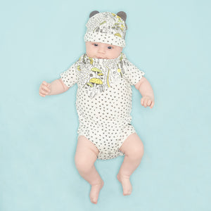 The Bonnie Mob Kids accessories Wilderness Reversible Bib-Yellow - Ever Simplicity