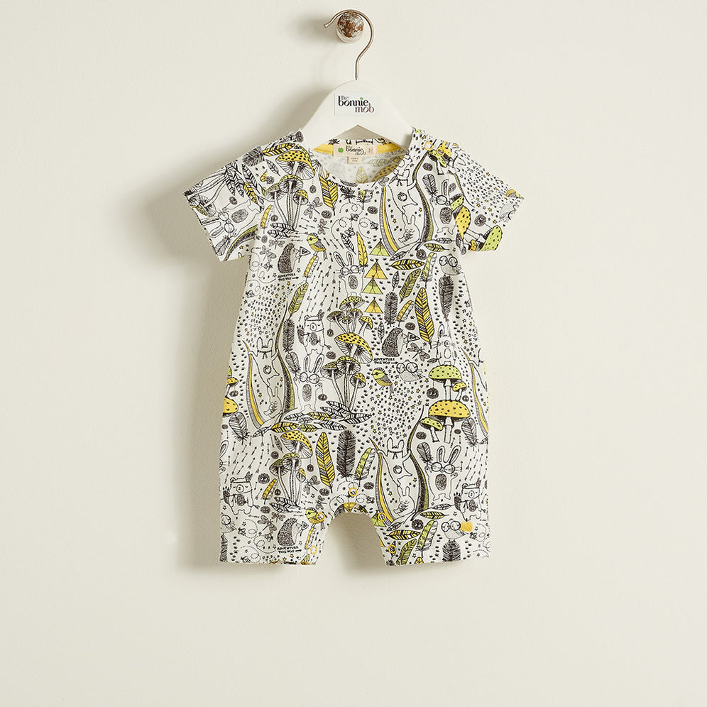 Bonnie Mob Baby Surfer Terry Beach Hooded Robe Yellow Beach Hut