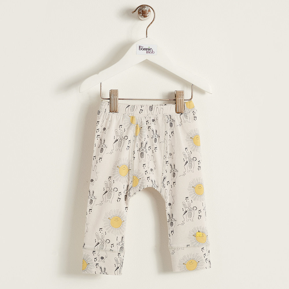 The Bonnie Mob Organic Sunny Bunny Legging for Girls and Boys