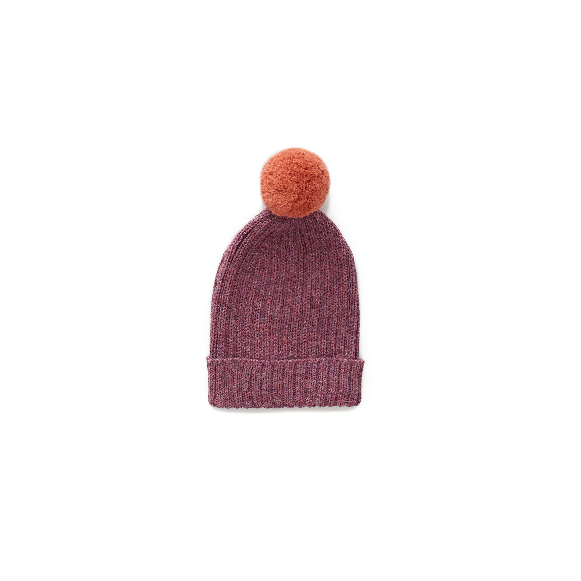 Oeuf Kids accessories Pom Pom Hats-Mauve/Apricot - Ever Simplicity