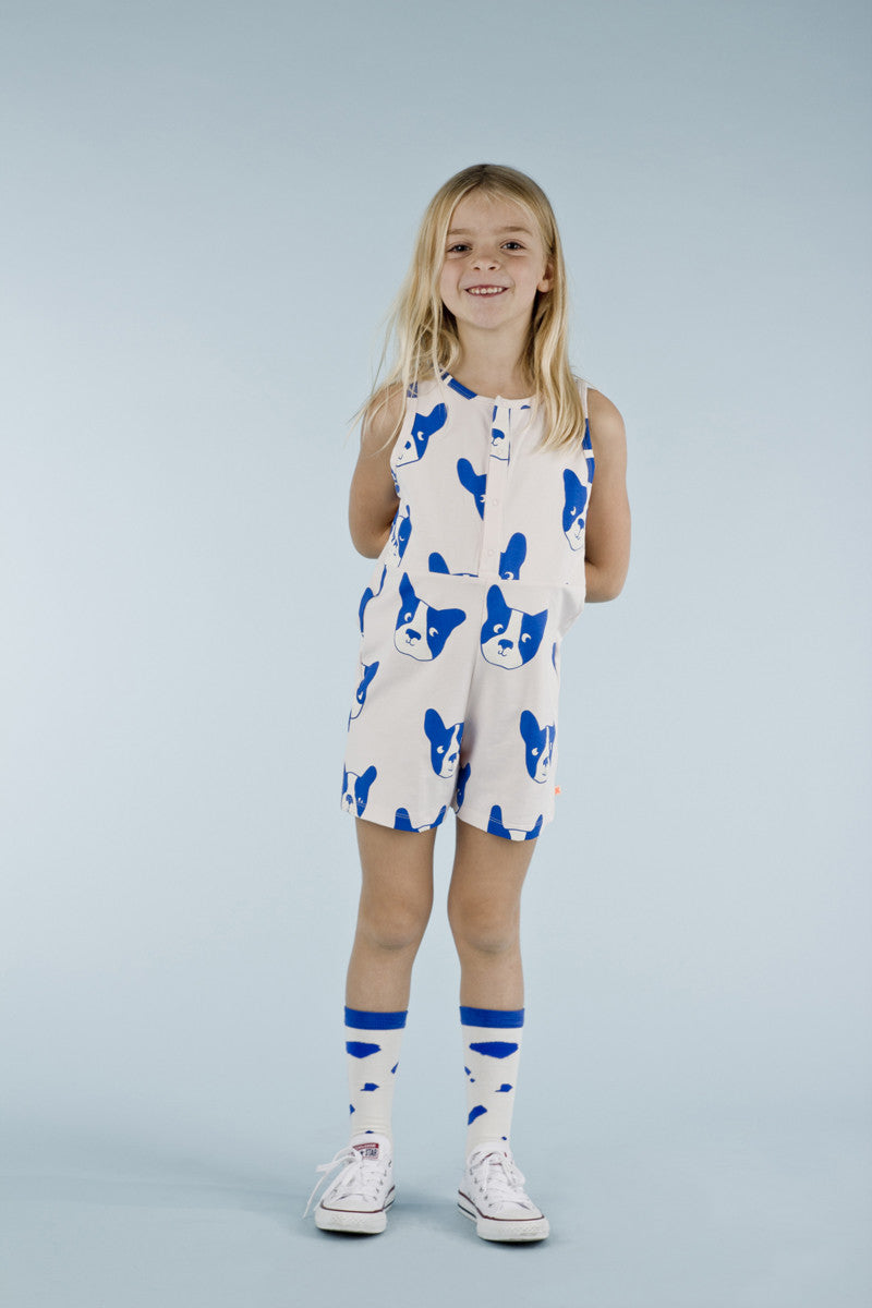 tinycottons Kids accessories cut-outs high socks-off white/blue - Ever Simplicity