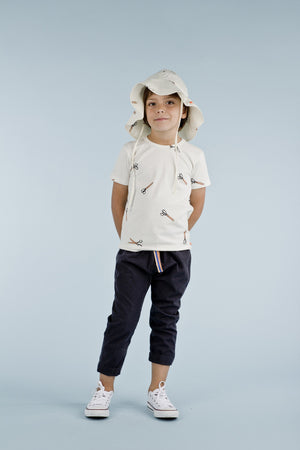 tinycottons Kids bottoms solid pant wv-Dark Navy - Ever Simplicity