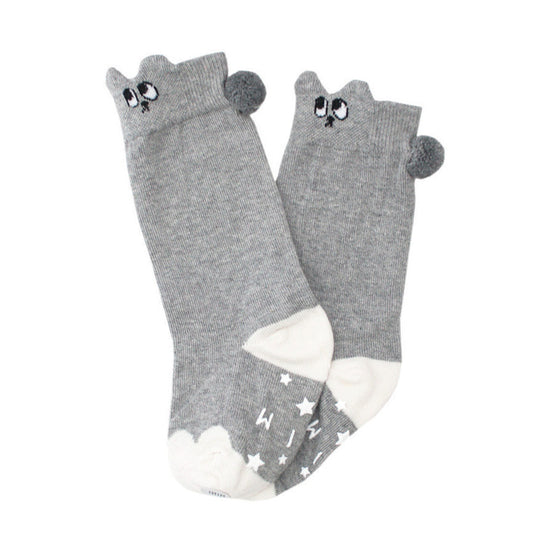 mini dressing Kids accessories Bunny Knee Socks - Grey - Ever Simplicity
