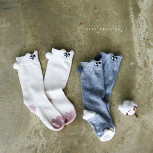 mini dressing Kids accessories Bunny Knee Socks - Cream - Ever Simplicity