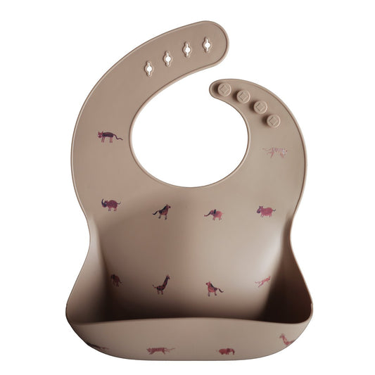 Mushie baby Silicone Baby Bib-Safari Tan | Ever Simplicity