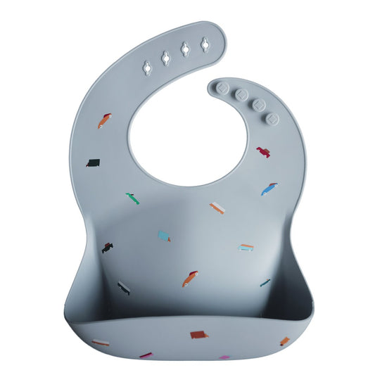 Mushie Baby Silicone Baby Bib-Retro Cars - Ever Simplicity