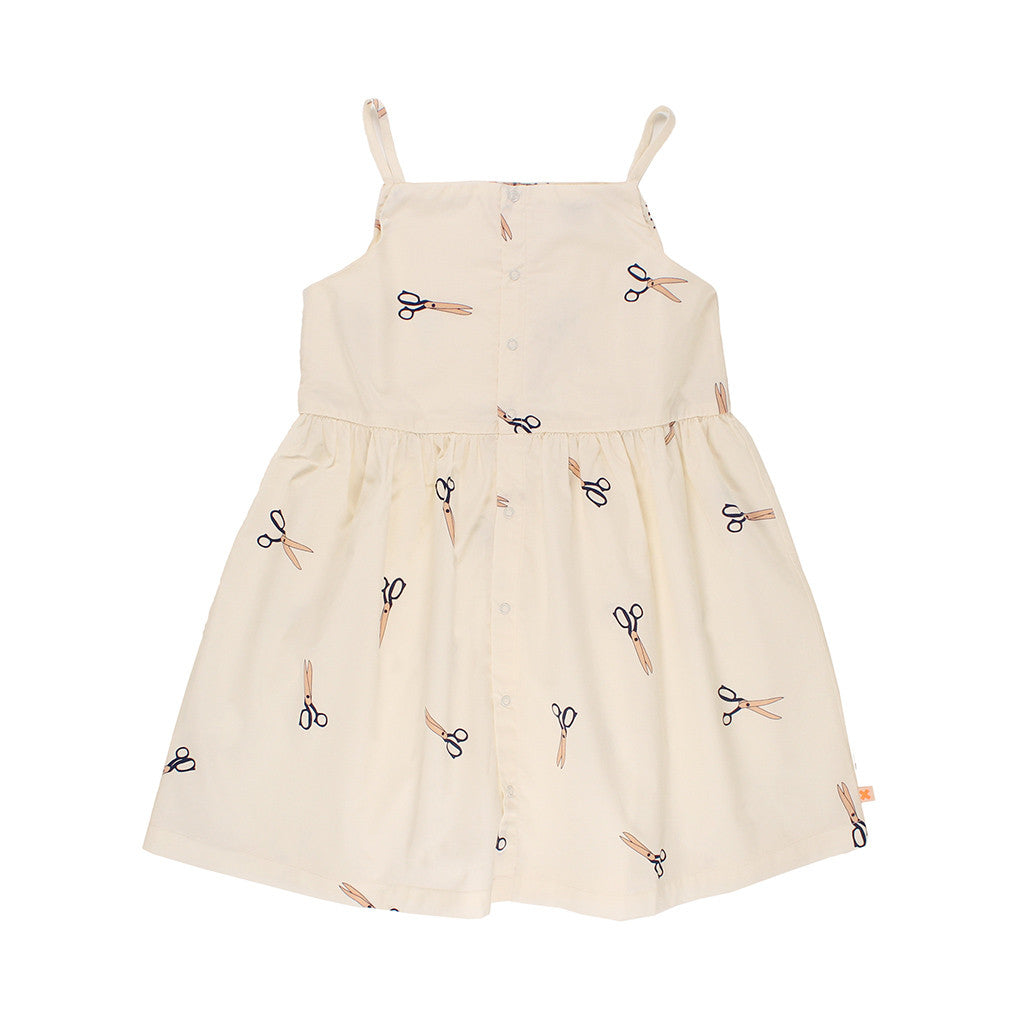 Tiny Cottons Kids Off White Scissors Dress for 2 Year Old Girls Off White / 2Y