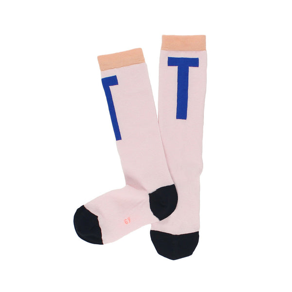 tinycottons Kids accessories T high socks-pale pink/blue - Ever Simplicity