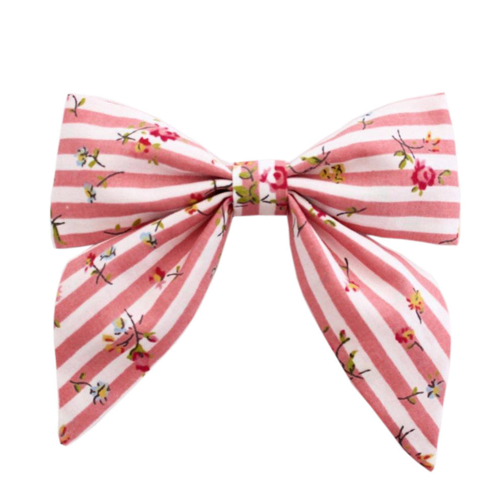Ever Simplicity Kids accessories Pink Stripe Sailor Bow - Ever Simplicity