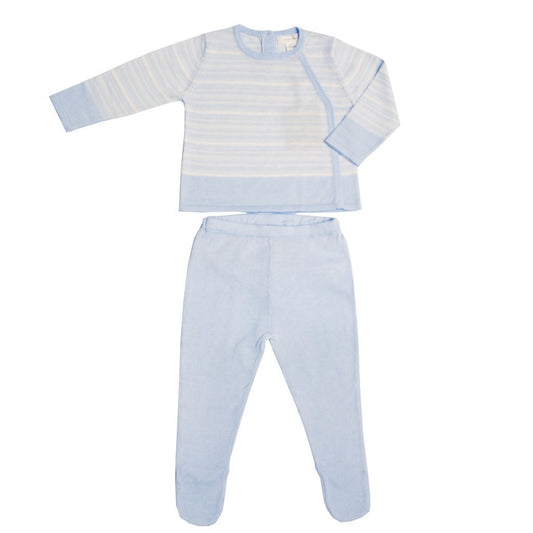 Angel Dear Kids sets Blue Fresh Stripe Two Piece - Ever Simplicity