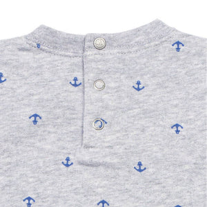 Petit Bateau Kids tops Anchor Sweatshirt-Grey - Ever Simplicity