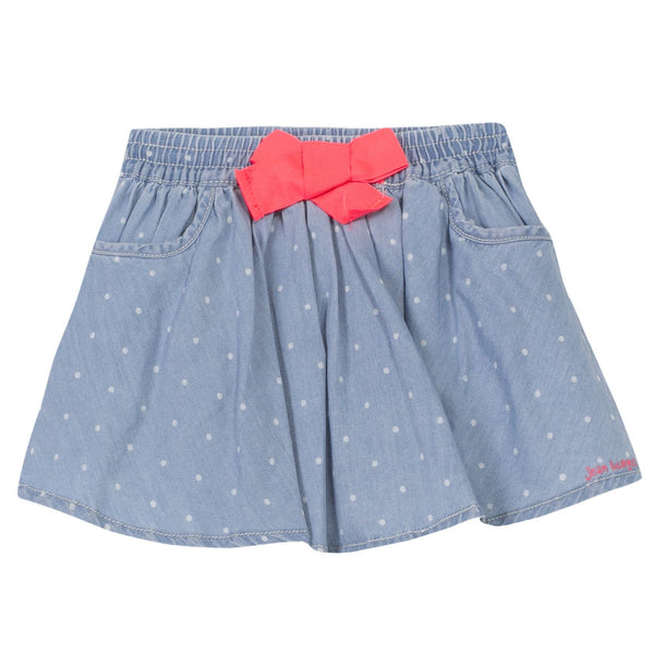 Jean Bourget Kids Bottoms Dotted Denim Skirt - Ever Simplicity