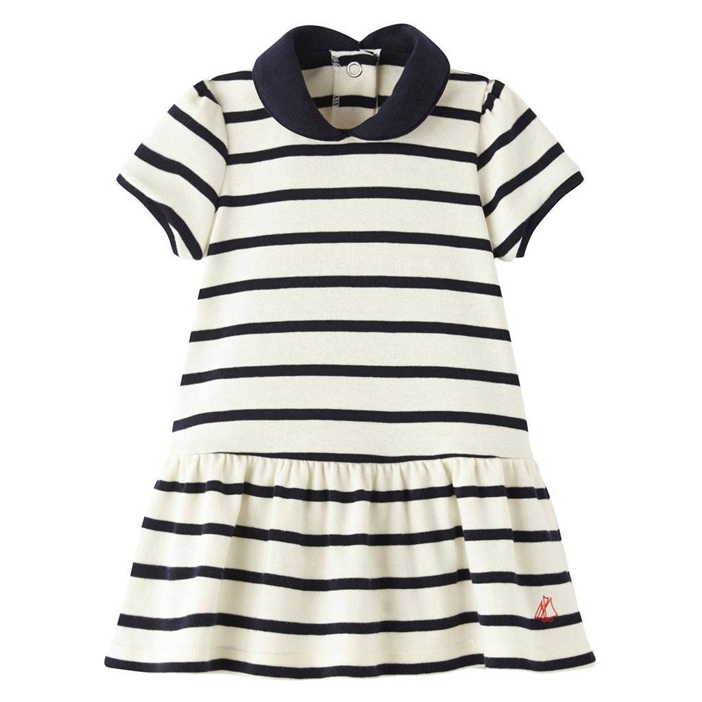 black dress belk Black/White Stripe One Shoulder Dress – WHIF Clothing Boutique main image 0