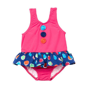 Le Top Kids one-pieces SPF Skirted Dot Swimsuit - Ever Simplicity