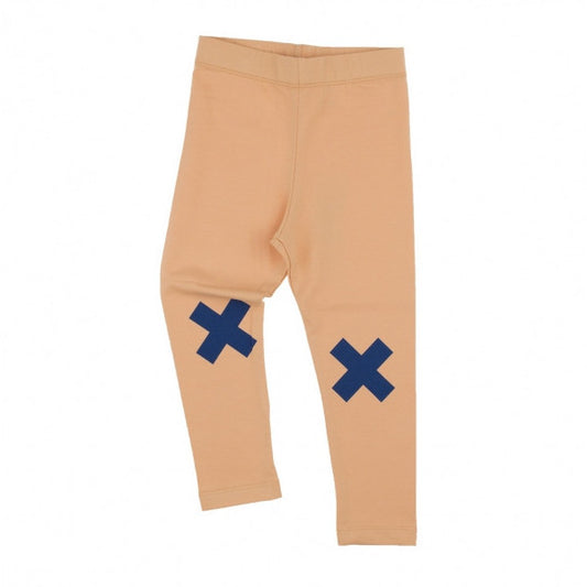 tinycottons Kids bottoms logo pant-nude/blue - Ever Simplicity