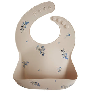 Mushie Baby Silicone Baby Bib-Lilac Flowers - Ever Simplicity