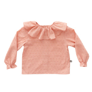 Oeuf Kids tops Ruffle Blouse-Pink - Ever Simplicity
