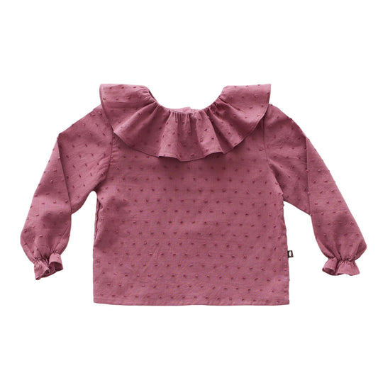 Oeuf Kids tops Ruffle Blouse-Mauve - Ever Simplicity