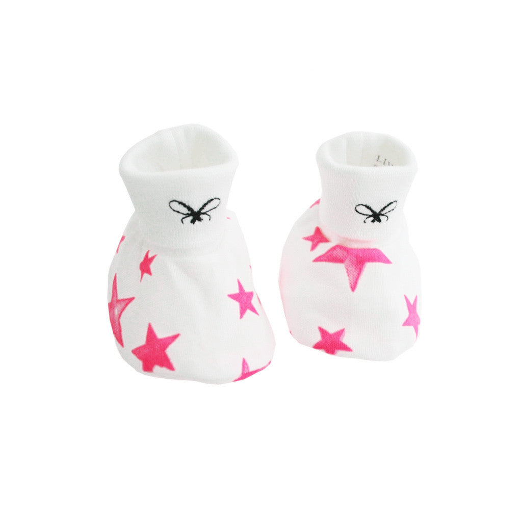 Livly Kids accessories Pink Star Booties - Ever Simplicity